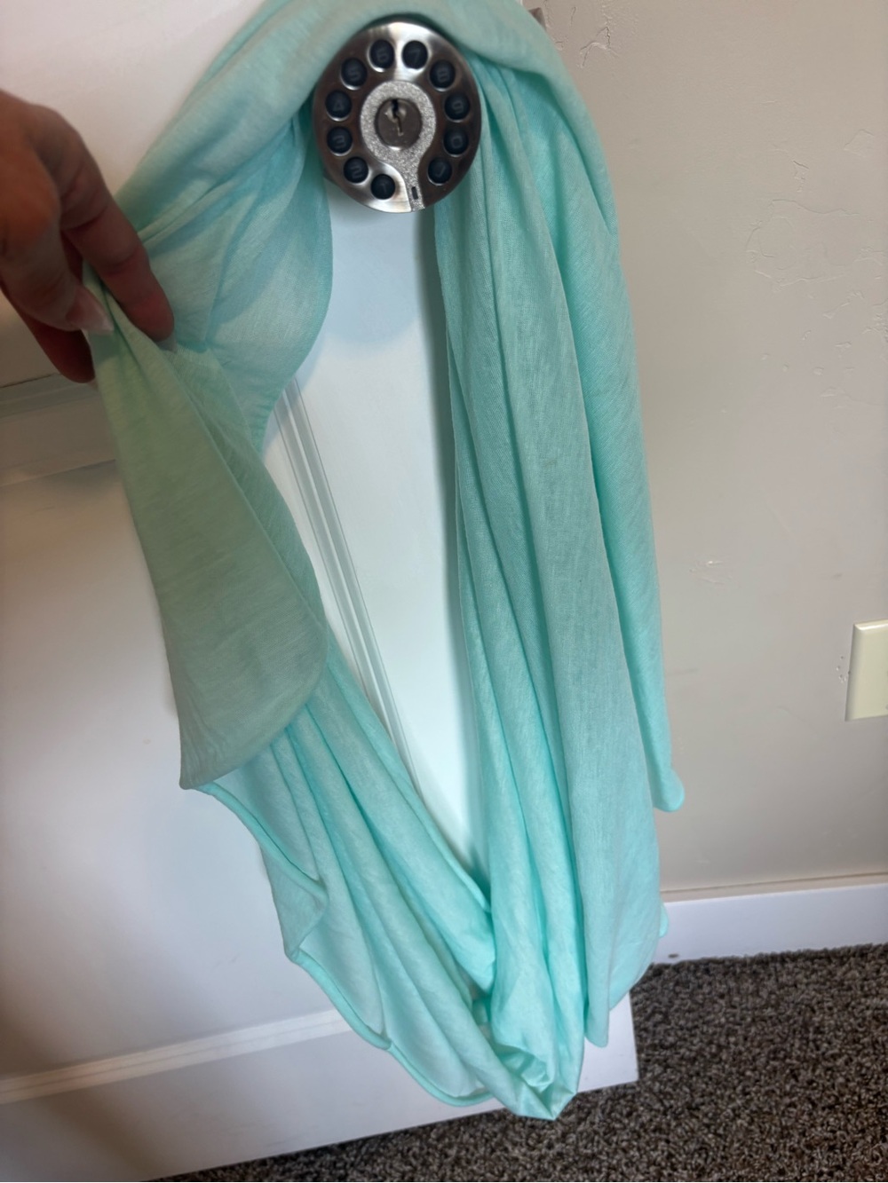 Light Aqua Infinity Scarf